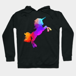 Beautiful Geometric Polygon Unicorn Hoodie